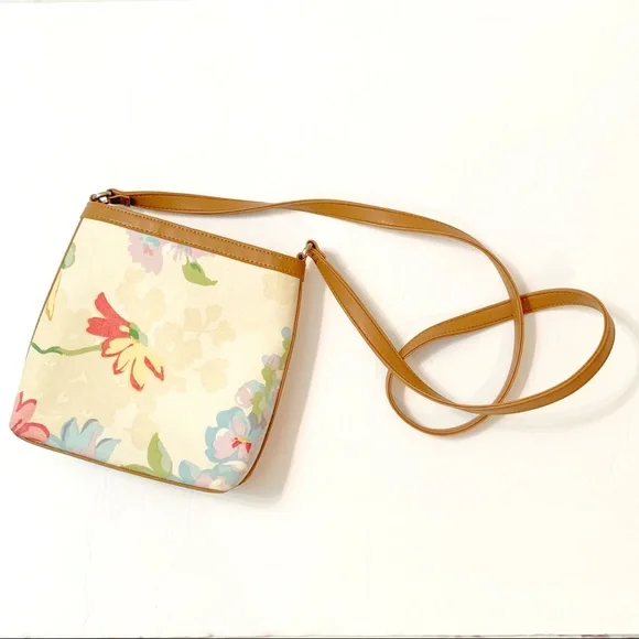Fossil Floral Printed Leather & Canvas Spring Crossbody - Picture 6 of 6